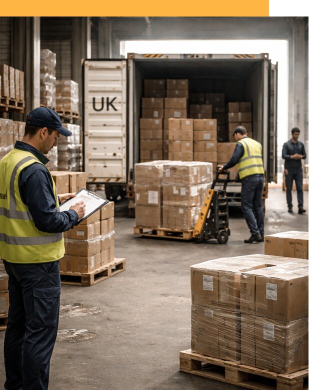 Доставка грузов из Великобритании с таможенным оформлением от 12783