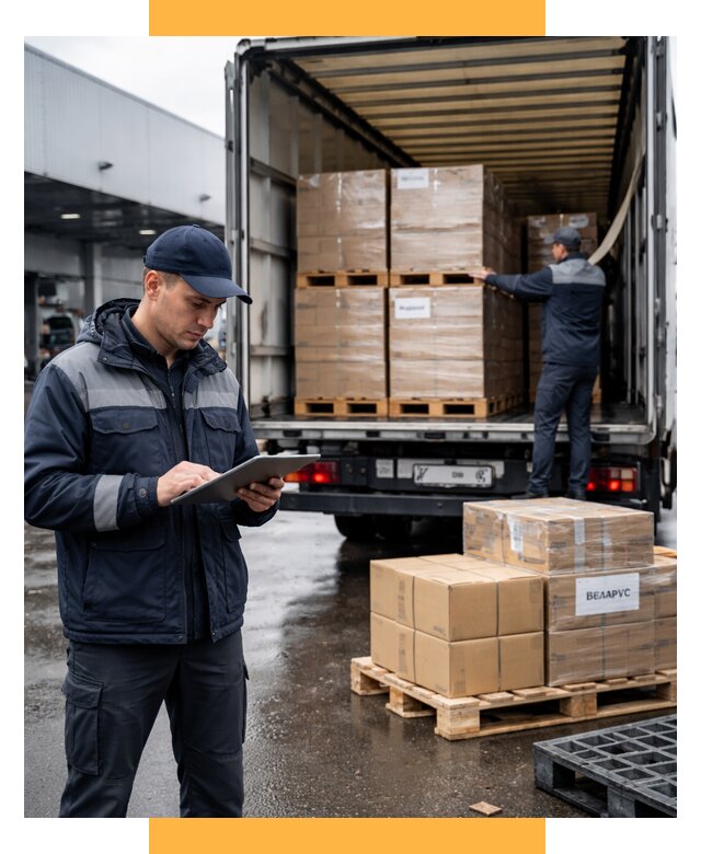 Доставка грузов из Беларуси от 15339 р. логистика СетСервис-Шкр