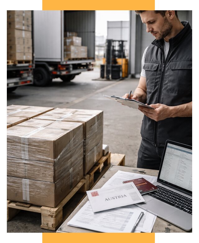 Доставка в Австрию от 66469 р. Логистика и экспорт СетСервис-Шкр