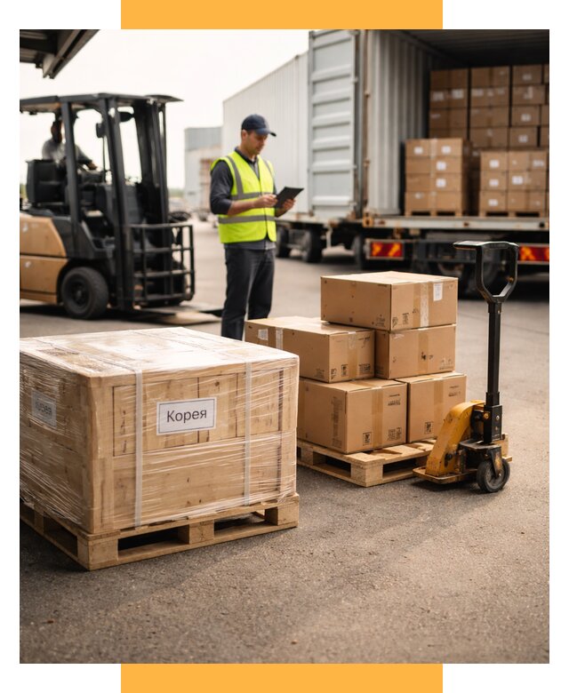 Доставка грузов в Корею из России от 35791 р. | СетСервис-Шкр