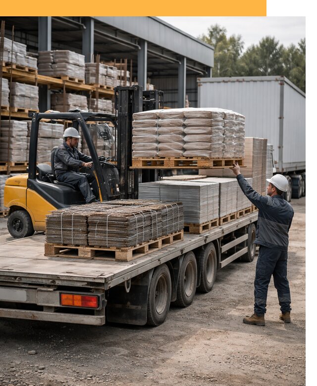 Перевозка строительных материалов по миру от 5624 руб