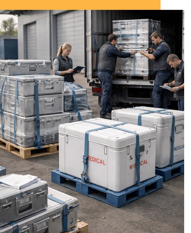 Перевозка медицинского оборудования по всему миру от 15339 руб