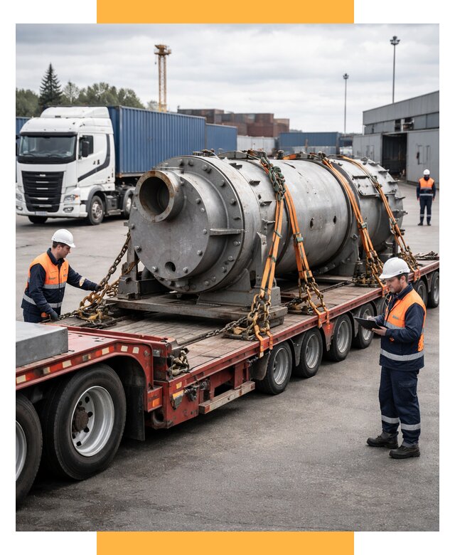 Перевозка тяжеловесных грузов под ключ от 153390 р. | СетСервис-Шкр