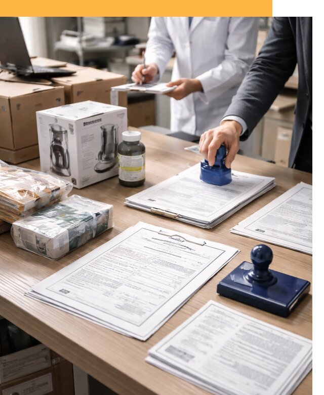 Сертификация импортных товаров от 12271 с таможенным сопровождением